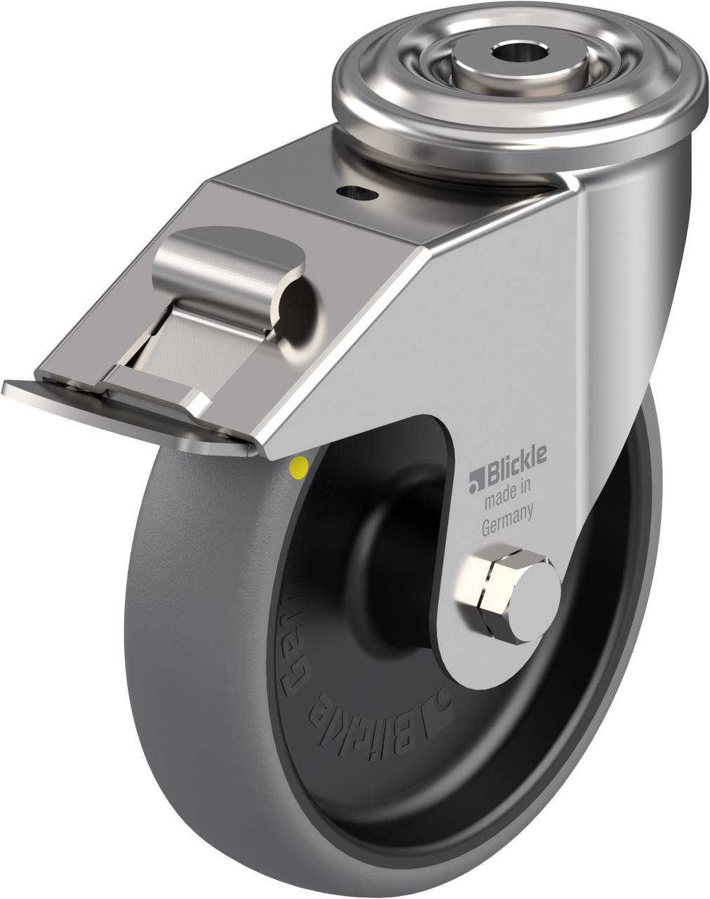 Blickle 853616 LEXR-TPA 160G-FI-ELS Kółko skrętne z hamulcem Średnica koła: 160 mm Maksymalne obciążenie: 130 kg 1 szt. - obrazek 1