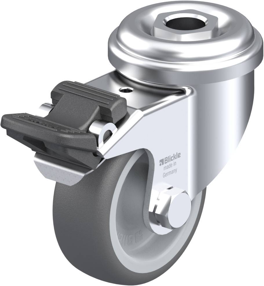 Blickle 755980 LRA-PATH 50G-FI Kółko skrętne z hamulcem Średnica koła: 50 mm Maksymalne obciążenie: 75 kg 1 szt. - obrazek 1