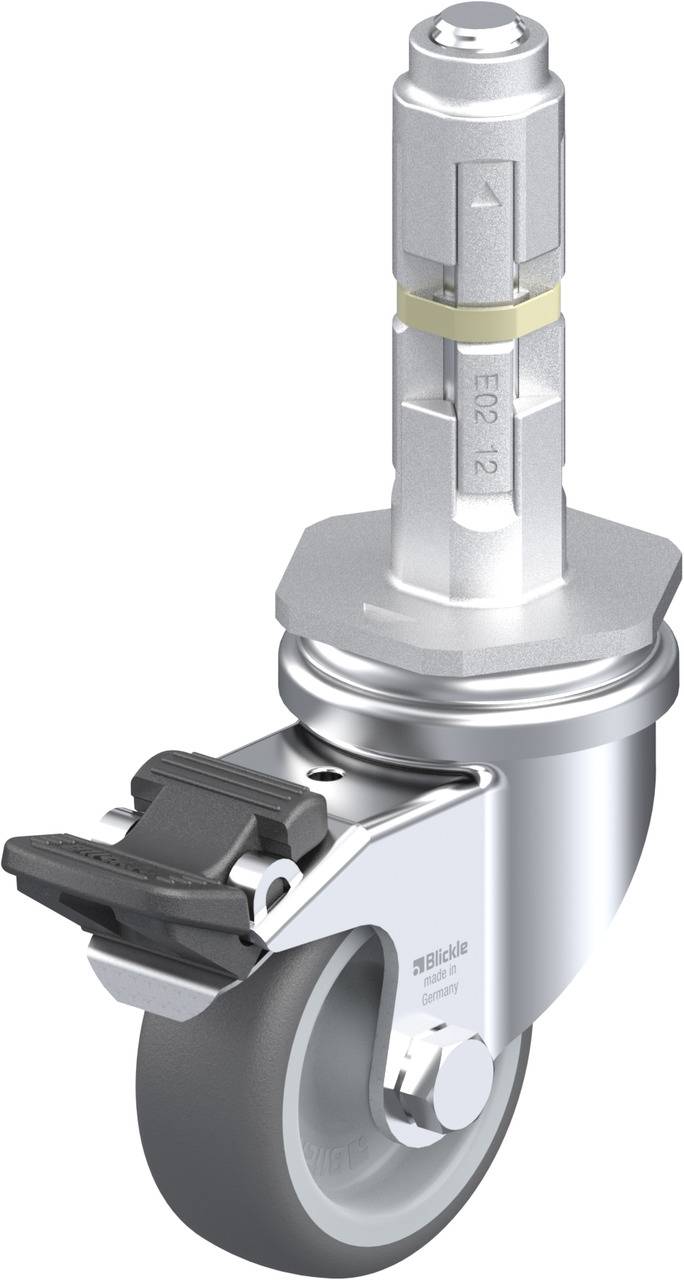 Blickle 848506 LRA-PATH 50G-FI-E02 Kółko skrętne z hamulcem Średnica koła: 50 mm Maksymalne obciążenie: 75 kg 1 szt. - obrazek 1
