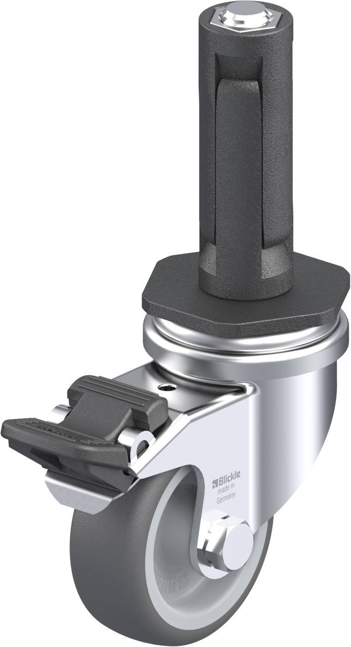 Blickle 848511 LRA-PATH 50G-FI-ER02 Kółko skrętne z hamulcem Średnica koła: 50 mm Maksymalne obciążenie: 75 kg 1 szt. - obrazek 1