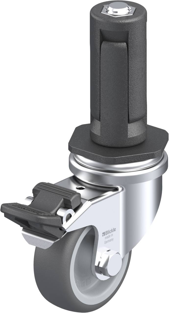 Blickle 848512 LRA-PATH 50G-FI-ER03 Kółko skrętne z hamulcem Średnica koła: 50 mm Maksymalne obciążenie: 75 kg 1 szt. - obrazek 1