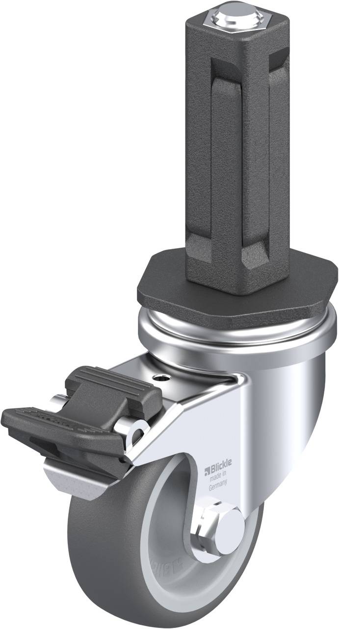 Blickle 848516 LRA-PATH 50G-FI-EV02 Kółko skrętne z hamulcem Średnica koła: 50 mm Maksymalne obciążenie: 75 kg 1 szt. - obrazek 1