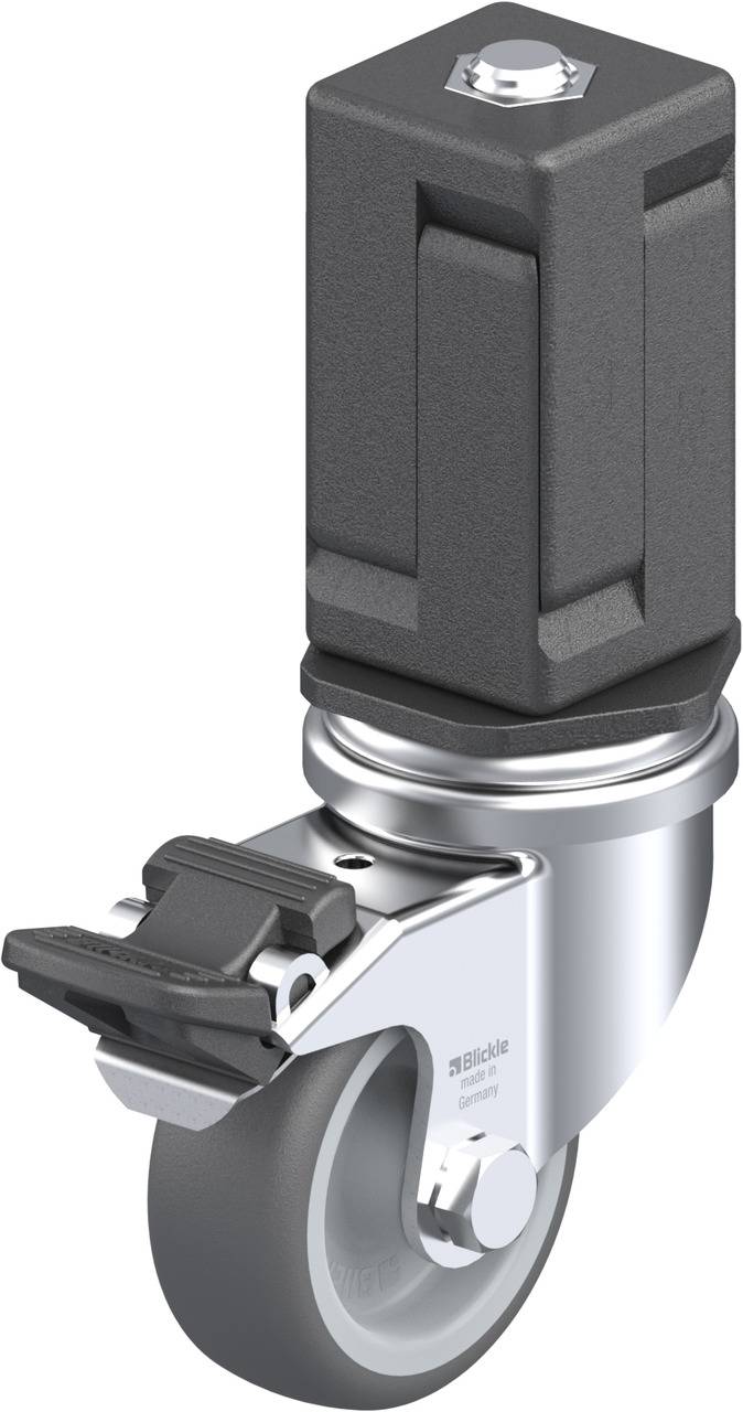 Blickle 848520 LRA-PATH 50G-FI-EV07 Kółko skrętne z hamulcem Średnica koła: 50 mm Maksymalne obciążenie: 75 kg 1 szt. - obrazek 1