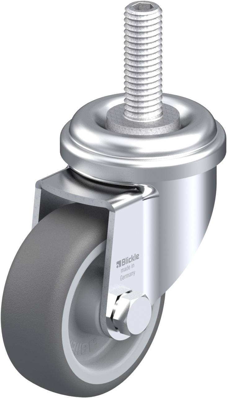 Blickle 848538 LRA-PATH 50G-GS10 Kółko skrętne Średnica koła: 50 mm Maksymalne obciążenie: 75 kg 1 szt. - obrazek 1