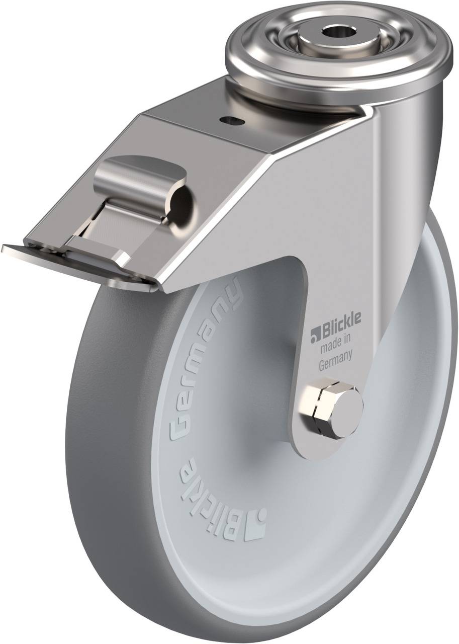 Blickle 754542 LEXR-TPA 200G-FI Kółko skrętne z hamulcem Średnica koła: 200 mm Maksymalne obciążenie: 250 kg 1 szt. - obrazek 1
