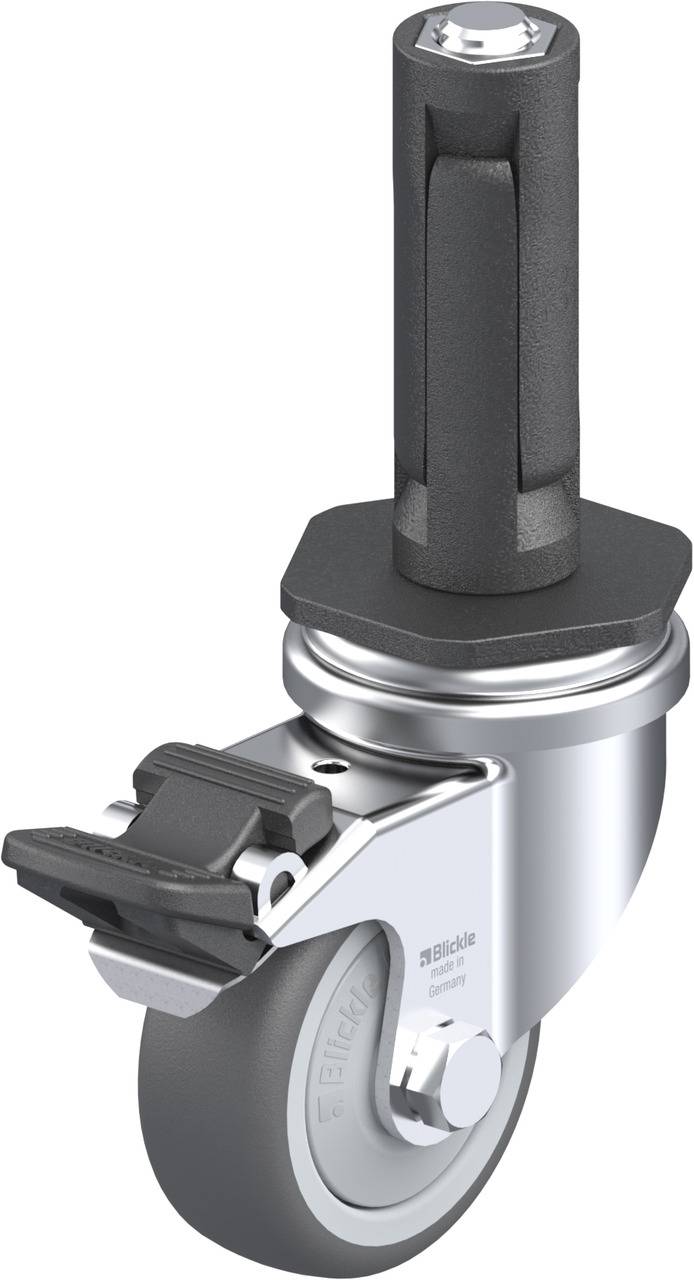 Blickle 848554 LRA-PATH 50KF-FI-ER02 Kółko skrętne z hamulcem Średnica koła: 50 mm Maksymalne obciążenie: 75 kg 1 szt. - obrazek 1