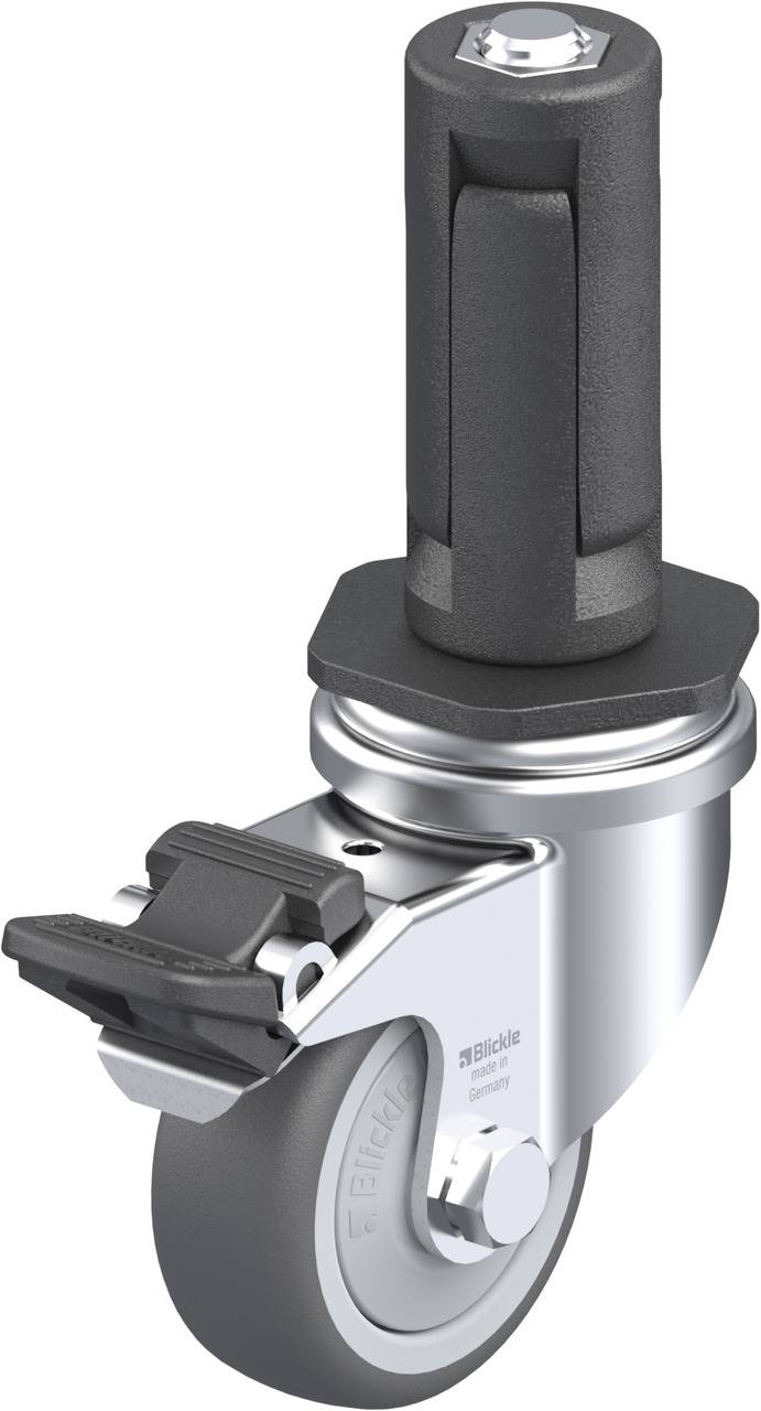 Blickle 848555 LRA-PATH 50KF-FI-ER03 Kółko skrętne z hamulcem Średnica koła: 50 mm Maksymalne obciążenie: 75 kg 1 szt. - obrazek 1