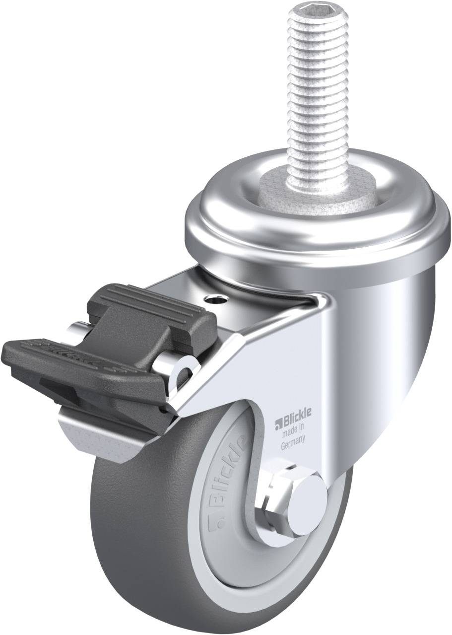 Blickle 848564 LRA-PATH 50KF-FI-GS10 Kółko skrętne z hamulcem Średnica koła: 50 mm Maksymalne obciążenie: 75 kg 1 szt. - obrazek 1