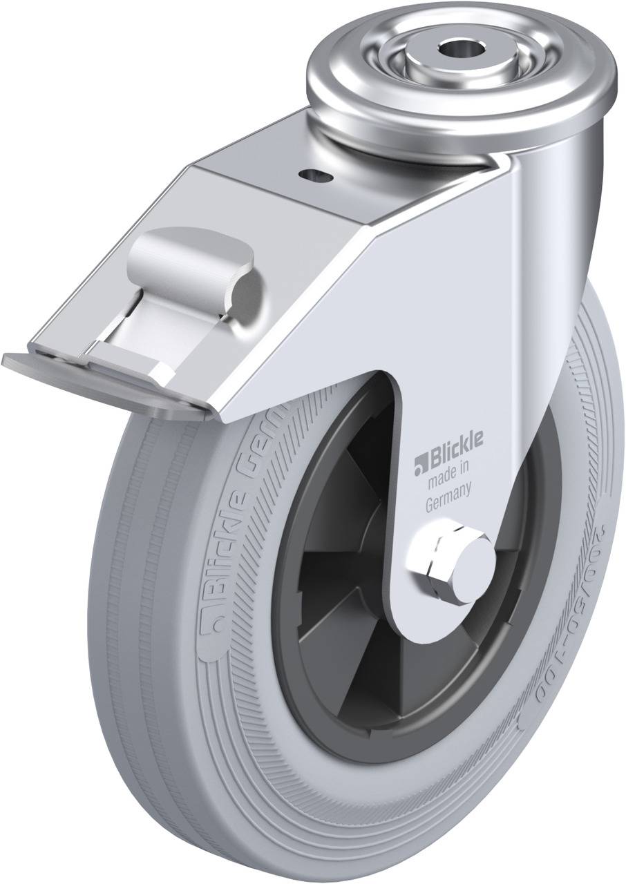 Blickle 488486 LER-VPP 200R-FI-SG Kółko skrętne z hamulcem Średnica koła: 200 mm Maksymalne obciążenie: 205 kg 1 szt. - obrazek 1