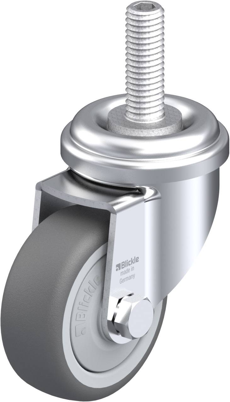 Blickle 848589 LRA-PATH 50KF-GS10 Kółko skrętne Średnica koła: 50 mm Maksymalne obciążenie: 75 kg 1 szt. - obrazek 1