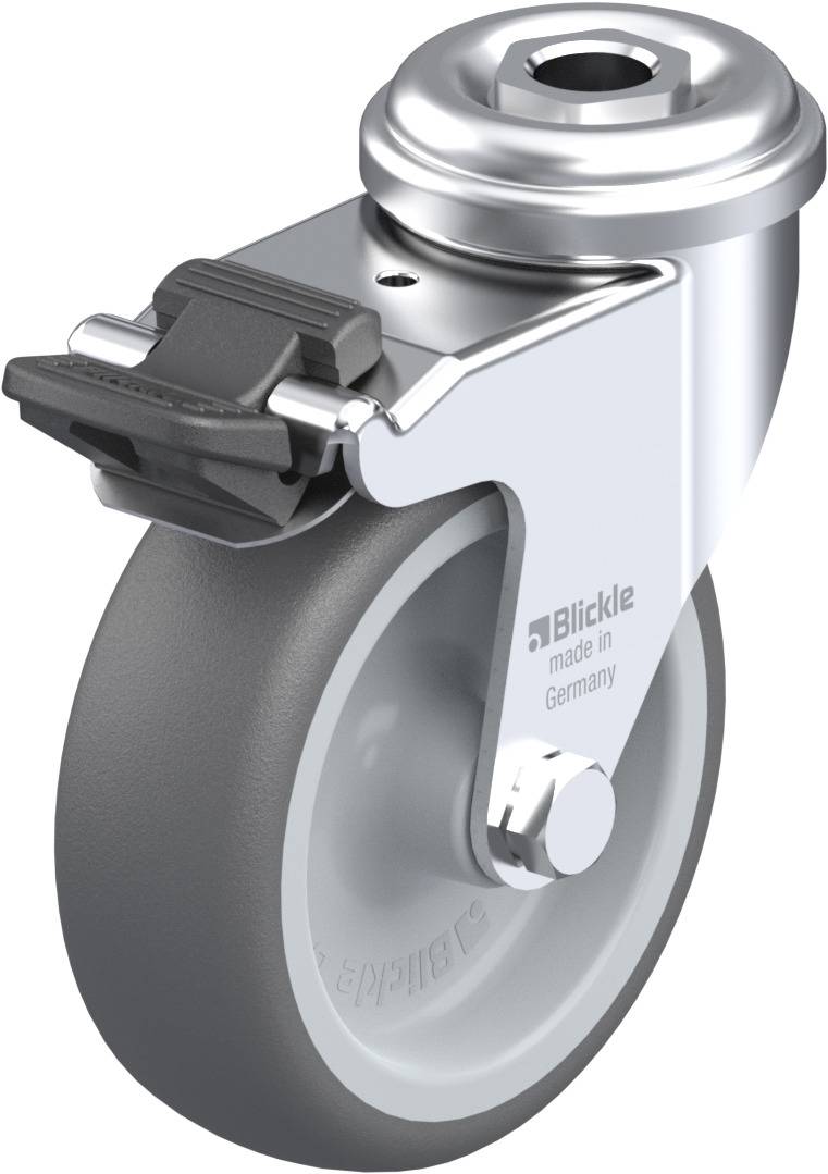 Blickle 757096 LRA-PATH 75G-FI Kółko skrętne z hamulcem Średnica koła: 75 mm Maksymalne obciążenie: 75 kg 1 szt. - obrazek 1