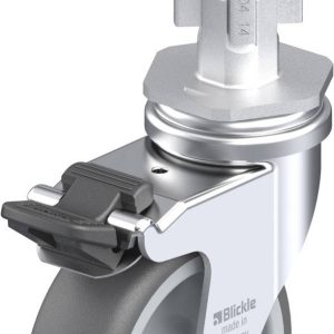 Blickle 848593 LRA-PATH 75G-FI-E04 Kółko skrętne z hamulcem Średnica koła: 75 mm Maksymalne obciążenie: 75 kg 1 szt.