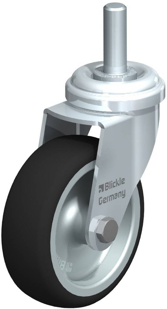 Blickle 848623 LRA-PATH 75G-GS10 Kółko skrętne Średnica koła: 75 mm Maksymalne obciążenie: 75 kg 1 szt. - obrazek 1