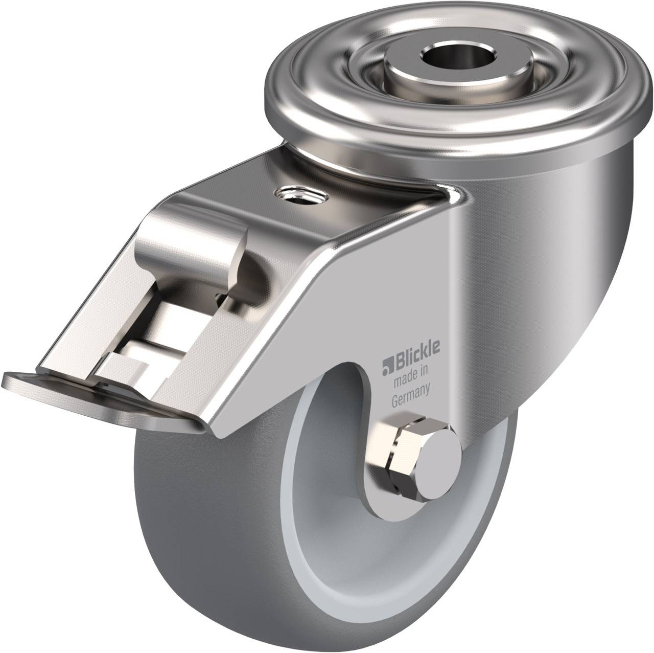 Blickle 639914 LEXR-TPA 80G-FI Kółko skrętne z hamulcem Średnica koła: 80 mm Maksymalne obciążenie: 100 kg 1 szt. - obrazek 1