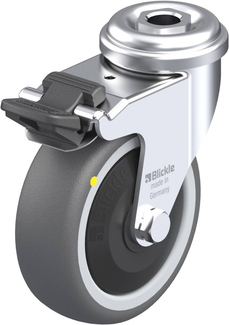 Blickle 848624 LRA-PATH 75KF-FI-ELS Kółko skrętne z hamulcem Średnica koła: 75 mm Maksymalne obciążenie: 65 kg 1 szt. - obrazek 1