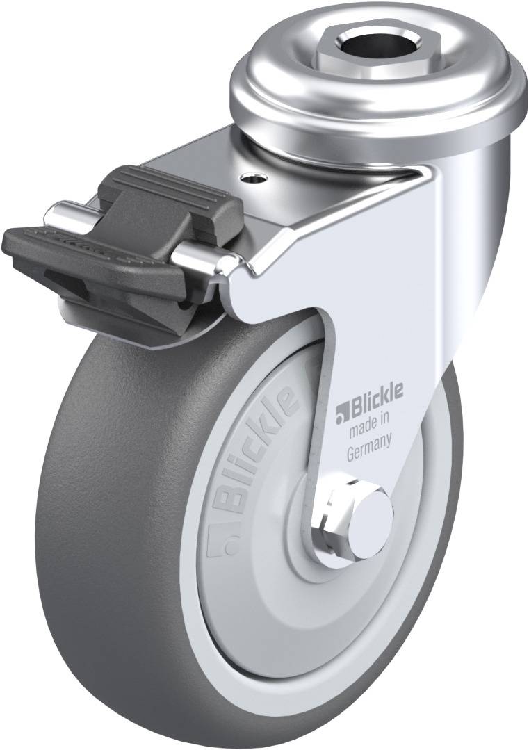 Blickle 757097 LRA-PATH 75KF-FI Kółko skrętne z hamulcem Średnica koła: 75 mm Maksymalne obciążenie: 75 kg 1 szt. - obrazek 1
