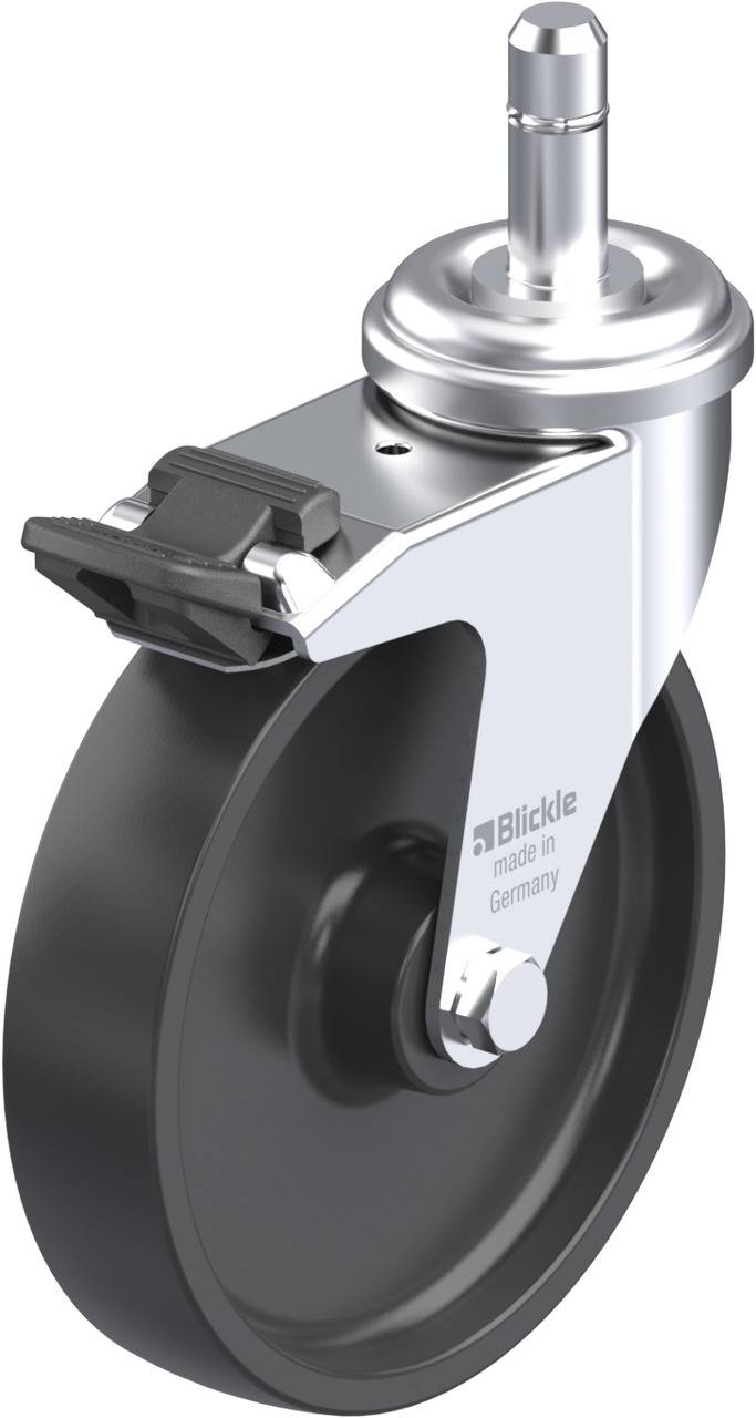 Blickle 847139 LRA-POA 102G-FI-ES Kółko skrętne z hamulcem Średnica koła: 100 mm Maksymalne obciążenie: 70 kg 1 szt. - obrazek 1