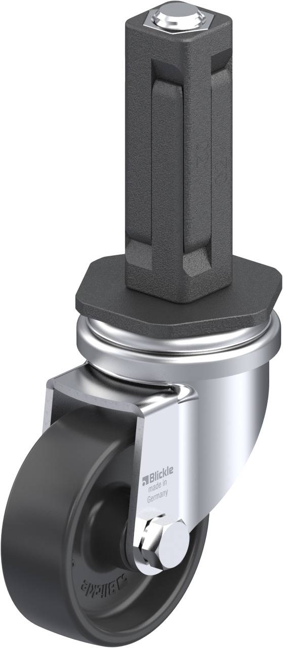 Blickle 848959 LRA-POA 50G-EV02 Kółko skrętne Średnica koła: 50 mm Maksymalne obciążenie: 75 kg 1 szt. - obrazek 1