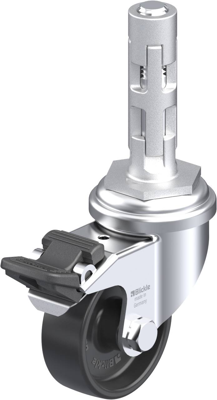 Blickle 298786 LRA-POA 50G-FI-E01 Kółko skrętne z hamulcem Średnica koła: 50 mm Maksymalne obciążenie: 75 kg 1 szt. - obrazek 1