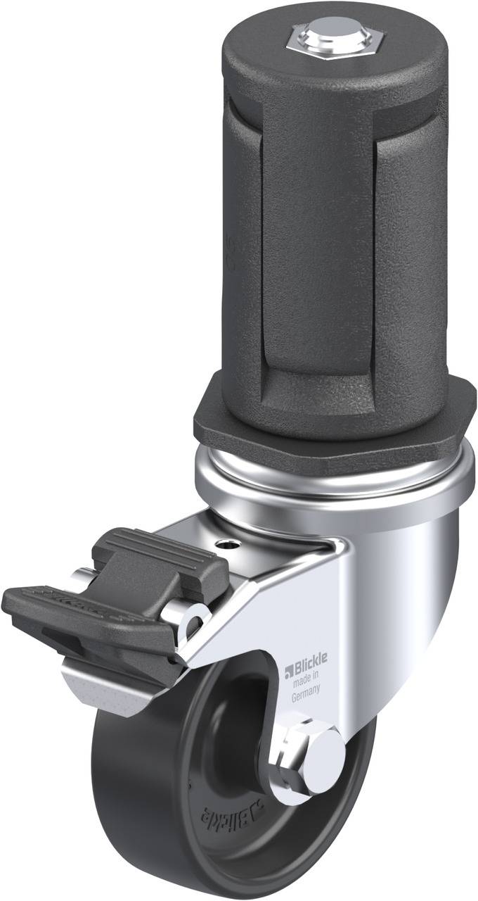 Blickle 848949 LRA-POA 50G-FI-ER05 Kółko skrętne z hamulcem Średnica koła: 50 mm Maksymalne obciążenie: 75 kg 1 szt. - obrazek 1
