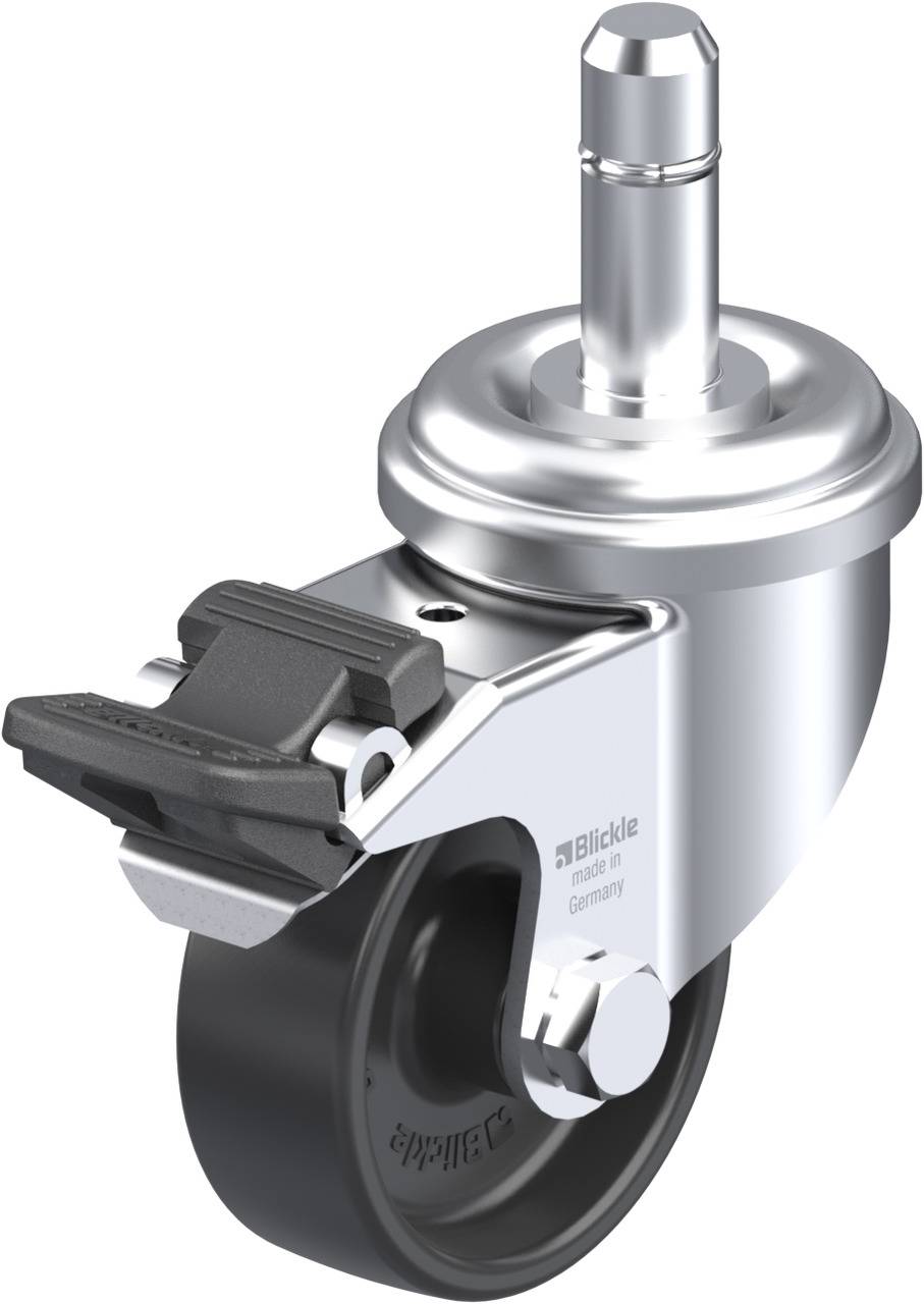 Blickle 339564 LRA-POA 50G-FI-ES Kółko skrętne z hamulcem Średnica koła: 50 mm Maksymalne obciążenie: 75 kg 1 szt. - obrazek 1