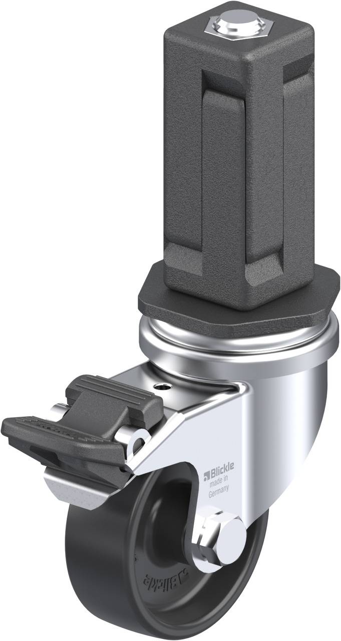 Blickle 848952 LRA-POA 50G-FI-EV04 Kółko skrętne z hamulcem Średnica koła: 50 mm Maksymalne obciążenie: 75 kg 1 szt. - obrazek 1