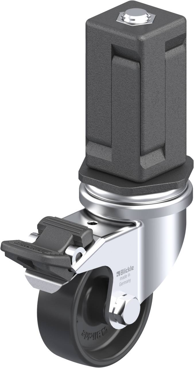 Blickle 848953 LRA-POA 50G-FI-EV05 Kółko skrętne z hamulcem Średnica koła: 50 mm Maksymalne obciążenie: 75 kg 1 szt. - obrazek 1