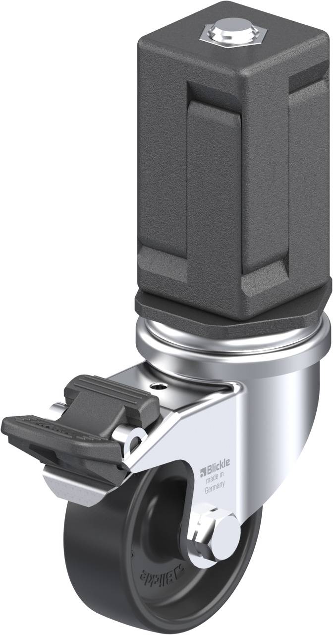 Blickle 848954 LRA-POA 50G-FI-EV07 Kółko skrętne z hamulcem Średnica koła: 50 mm Maksymalne obciążenie: 75 kg 1 szt. - obrazek 1