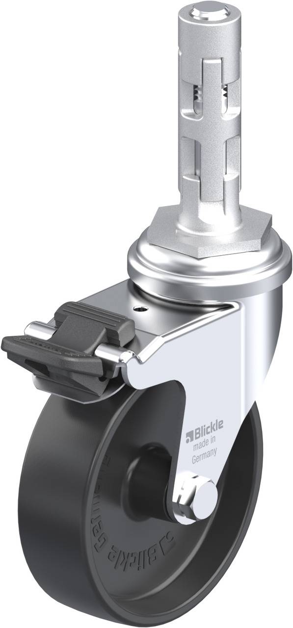 Blickle 656082 LRA-POA 75G-FI-E01 Kółko skrętne z hamulcem Średnica koła: 75 mm Maksymalne obciążenie: 75 kg 1 szt. - obrazek 1