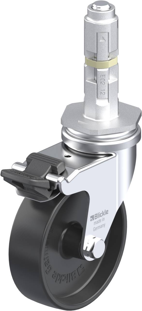 Blickle 322289 LRA-POA 75G-FI-E02 Kółko skrętne z hamulcem Średnica koła: 75 mm Maksymalne obciążenie: 75 kg 1 szt. - obrazek 1