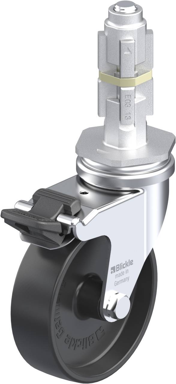 Blickle 321430 LRA-POA 75G-FI-E03 Kółko skrętne z hamulcem Średnica koła: 75 mm Maksymalne obciążenie: 75 kg 1 szt. - obrazek 1