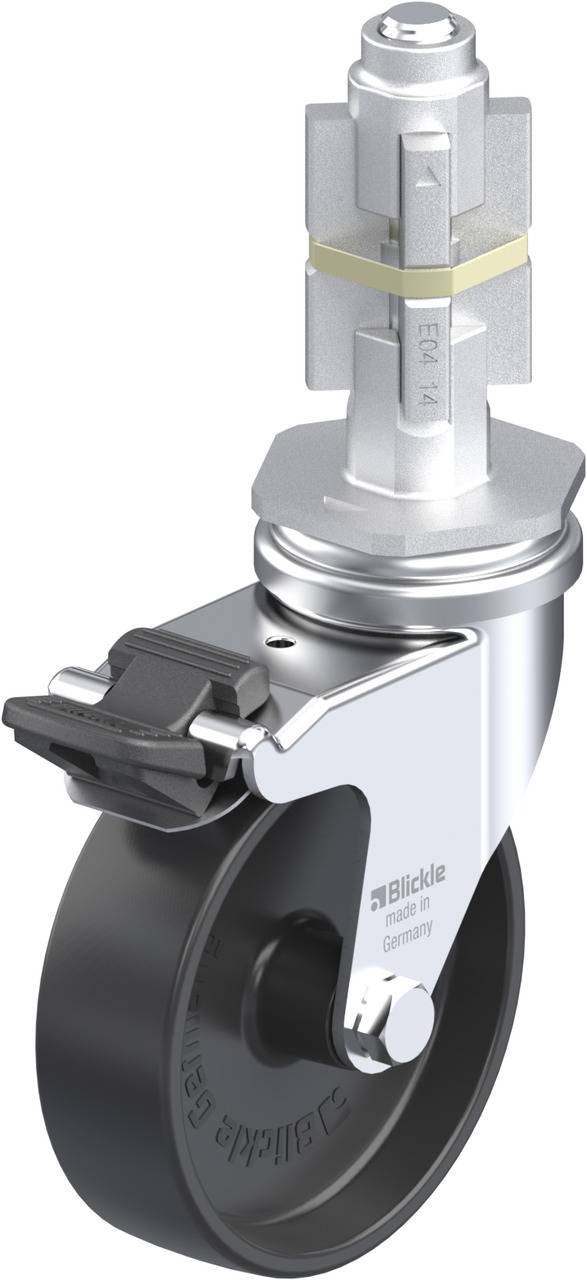 Blickle 308791 LRA-POA 75G-FI-E04 Kółko skrętne z hamulcem Średnica koła: 75 mm Maksymalne obciążenie: 75 kg 1 szt. - obrazek 1