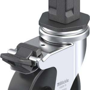 Blickle 848970 LRA-POA 75G-FI-EV03 Kółko skrętne z hamulcem Średnica koła: 75 mm Maksymalne obciążenie: 75 kg 1 szt.