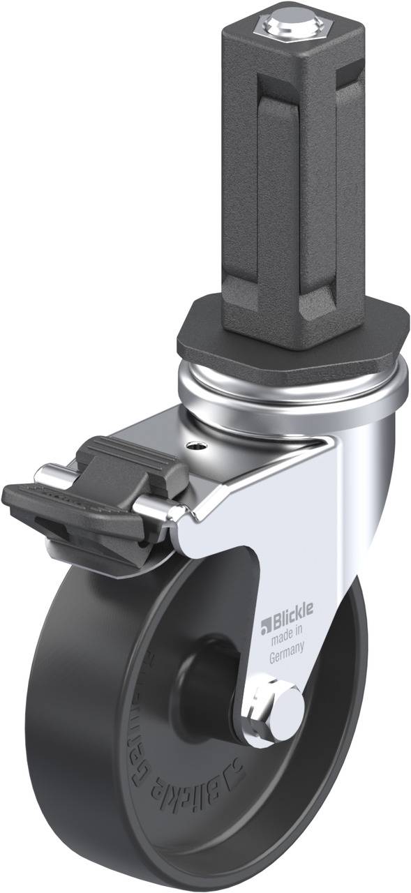 Blickle 848970 LRA-POA 75G-FI-EV03 Kółko skrętne z hamulcem Średnica koła: 75 mm Maksymalne obciążenie: 75 kg 1 szt. - obrazek 1
