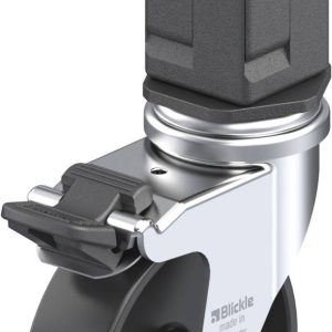 Blickle 848973 LRA-POA 75G-FI-EV07 Kółko skrętne z hamulcem Średnica koła: 75 mm Maksymalne obciążenie: 75 kg 1 szt.