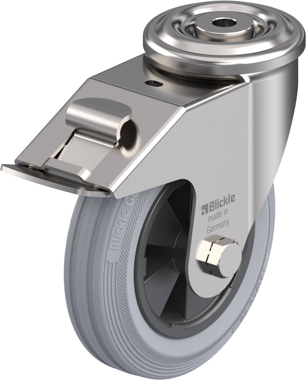 Blickle 650747 LEXR-VPP 150G-FI-SG Kółko skrętne z hamulcem Średnica koła: 150 mm Maksymalne obciążenie: 135 kg 1 szt. - obrazek 1