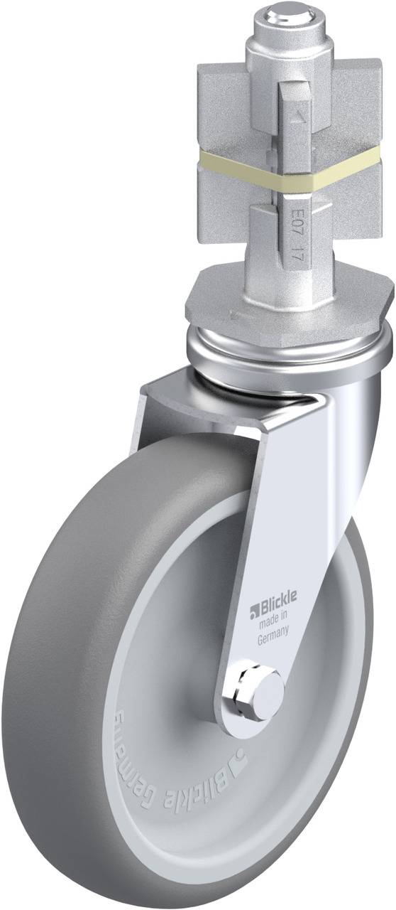 Blickle 611640 LRA-TPA 100G-E07 Kółko skrętne Średnica koła: 100 mm Maksymalne obciążenie: 70 kg 1 szt. - obrazek 1