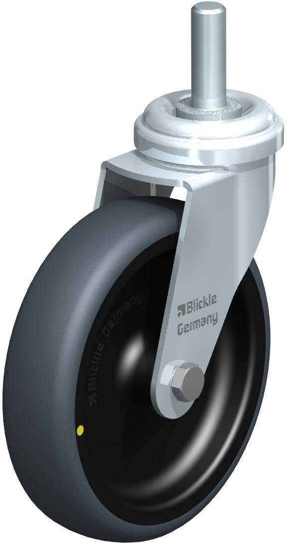 Blickle 621482 LRA-TPA 100G-ELS-GS10 Kółko skrętne Średnica koła: 100 mm Maksymalne obciążenie: 60 kg 1 szt. - obrazek 1