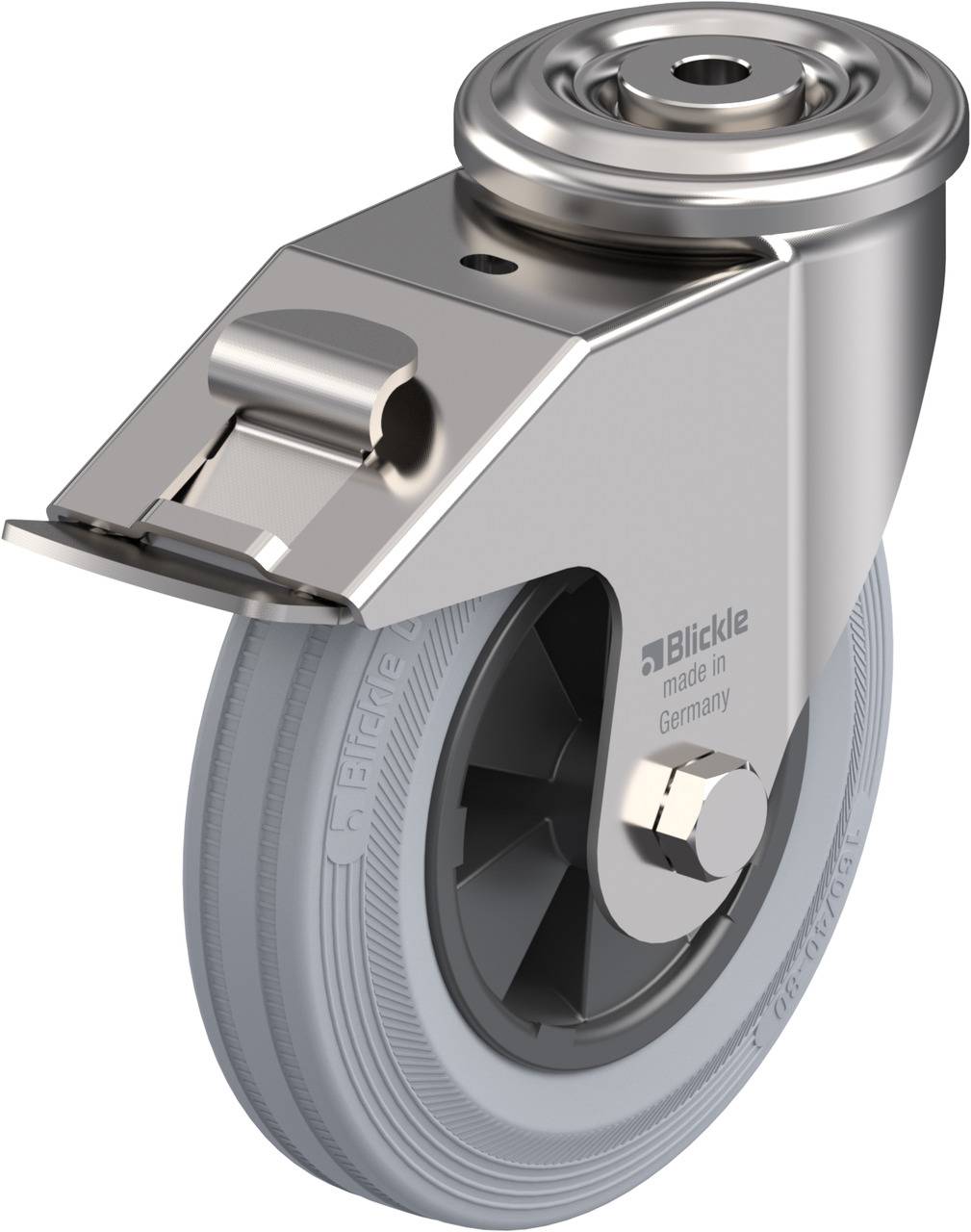 Blickle 582130 LEXR-VPP 160G-FI-SG Kółko skrętne z hamulcem Średnica koła: 160 mm Maksymalne obciążenie: 135 kg 1 szt. - obrazek 1