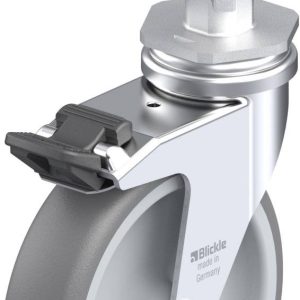 Blickle 705426 LRA-TPA 100G-FI-E05 Kółko skrętne z hamulcem Średnica koła: 100 mm Maksymalne obciążenie: 70 kg 1 szt.