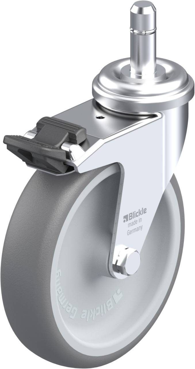 Blickle 635672 LRA-TPA 100G-FI-ES Kółko skrętne z hamulcem Średnica koła: 100 mm Maksymalne obciążenie: 70 kg 1 szt. - obrazek 1