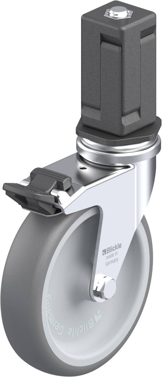 Blickle 856287 LRA-TPA 100G-FI-EV05 Kółko skrętne z hamulcem Średnica koła: 100 mm Maksymalne obciążenie: 70 kg 1 szt. - obrazek 1