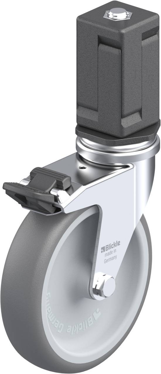 Blickle 856288 LRA-TPA 100G-FI-EV07 Kółko skrętne z hamulcem Średnica koła: 100 mm Maksymalne obciążenie: 70 kg 1 szt. - obrazek 1