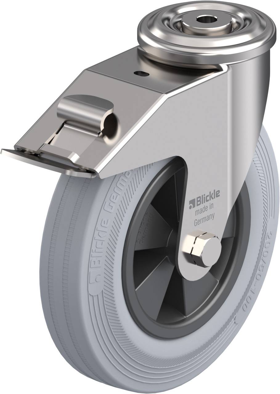 Blickle 582155 LEXR-VPP 200G-FI-SG Kółko skrętne z hamulcem Średnica koła: 200 mm Maksymalne obciążenie: 205 kg 1 szt. - obrazek 1