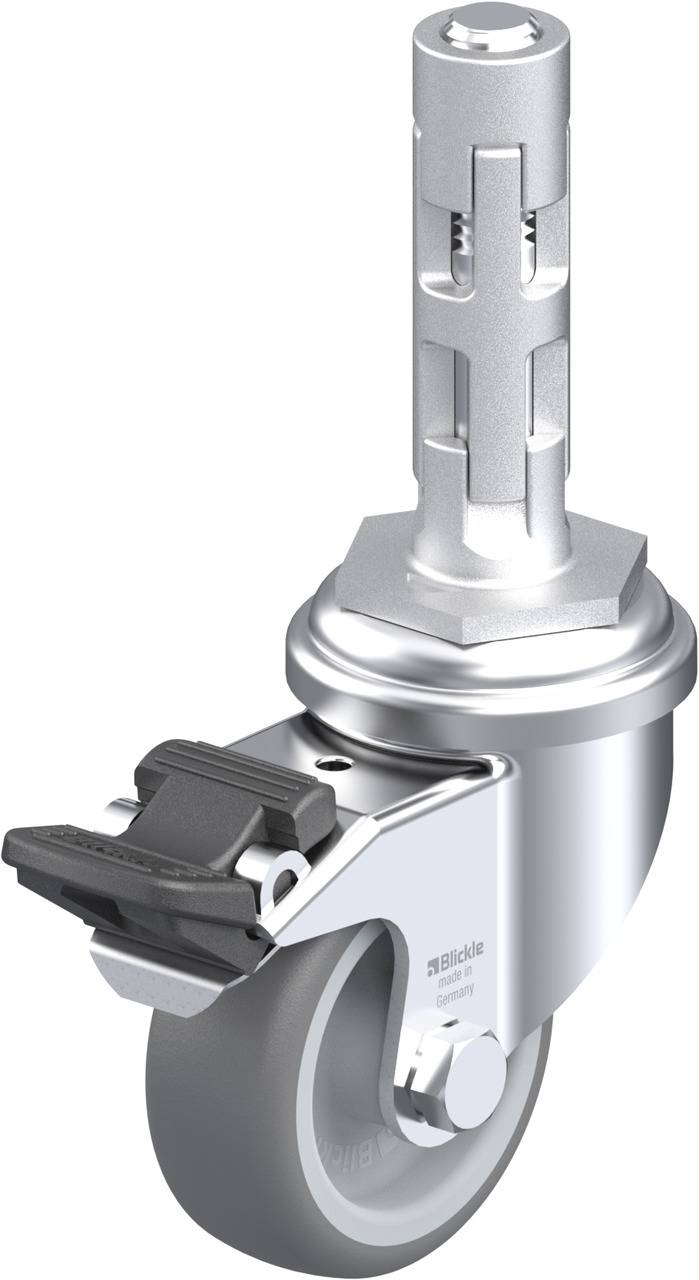 Blickle 638783 LRA-TPA 50G-FI-E01 Kółko skrętne z hamulcem Średnica koła: 50 mm Maksymalne obciążenie: 50 kg 1 szt. - obrazek 1