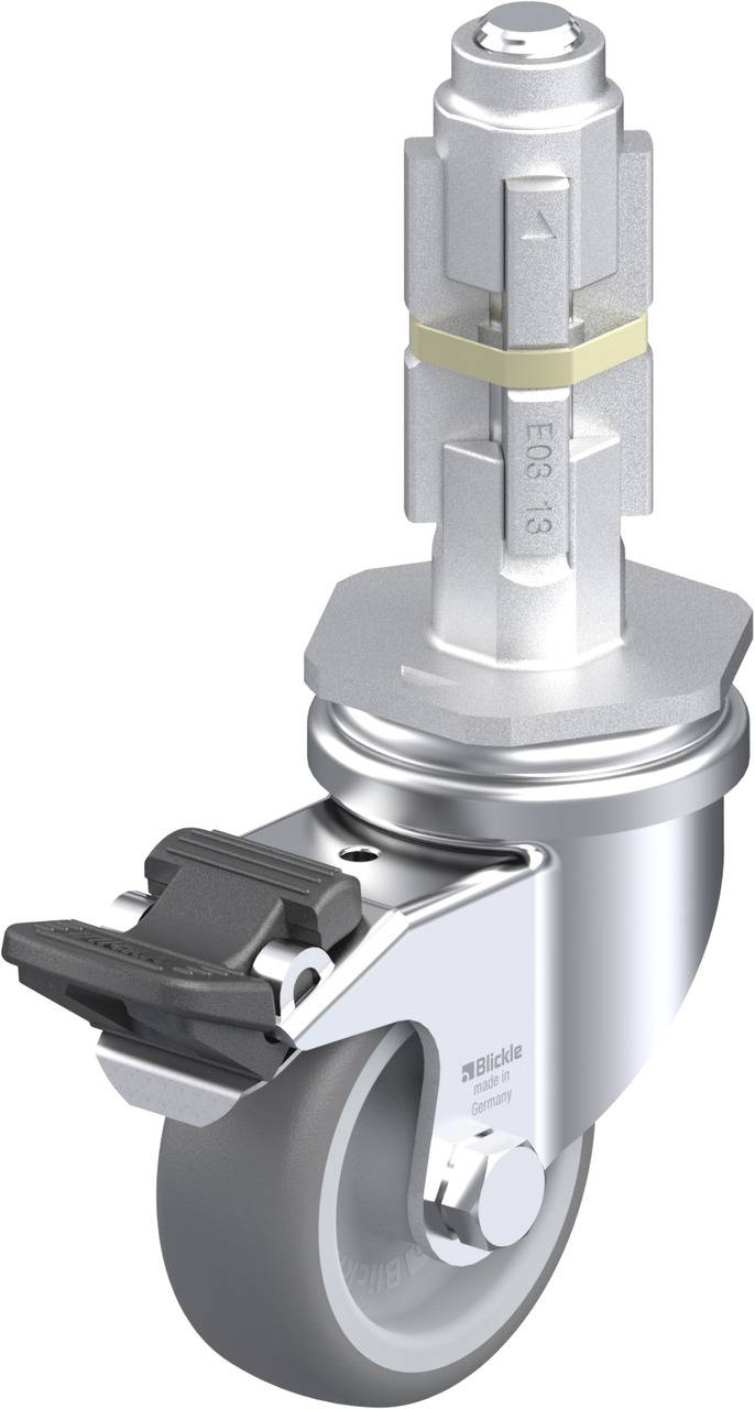 Blickle 627075 LRA-TPA 50G-FI-E03 Kółko skrętne z hamulcem Średnica koła: 50 mm Maksymalne obciążenie: 50 kg 1 szt. - obrazek 1