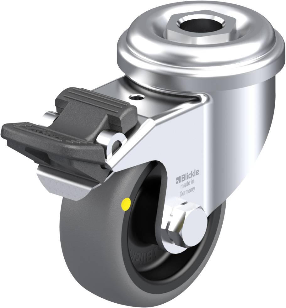Blickle 630327 LRA-TPA 50G-FI-ELS Kółko skrętne z hamulcem Średnica koła: 50 mm Maksymalne obciążenie: 30 kg 1 szt. - obrazek 1