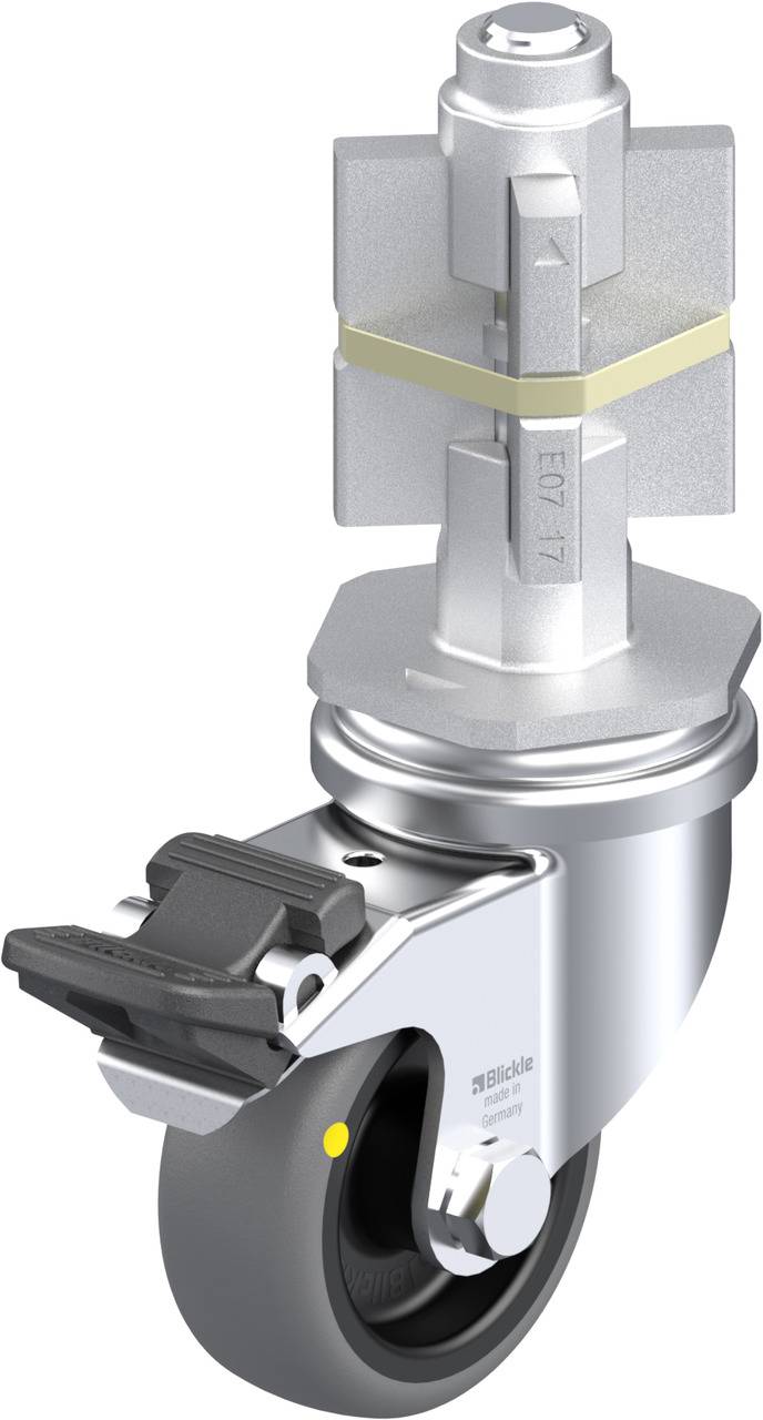 Blickle 654673 LRA-TPA 50G-FI-ELS-E07 Kółko skrętne z hamulcem Średnica koła: 50 mm Maksymalne obciążenie: 30 kg 1 szt. - obrazek 1