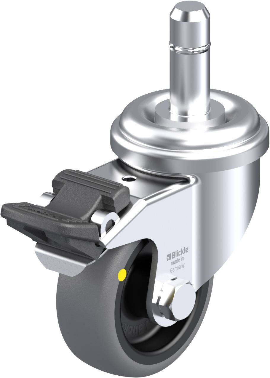 Blickle 748363 LRA-TPA 50G-FI-ELS-ES Kółko skrętne z hamulcem Średnica koła: 50 mm Maksymalne obciążenie: 30 kg 1 szt. - obrazek 1