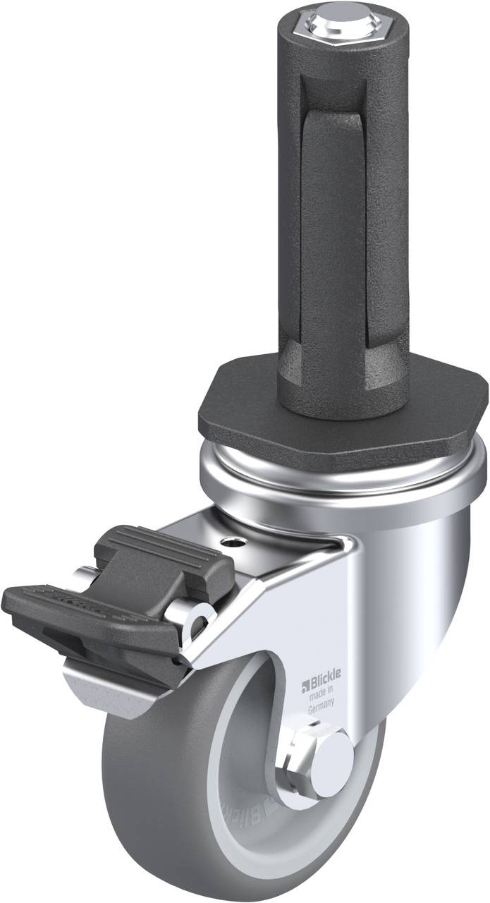 Blickle 847761 LRA-TPA 50G-FI-ER02 Kółko skrętne z hamulcem Średnica koła: 50 mm Maksymalne obciążenie: 50 kg 1 szt. - obrazek 1